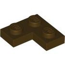 LEGO Marron foncé assiette 2 x 2 Coin (2420)