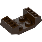 LEGO Dark Brown Plate 2 x 2 with Raised Grilles (41862)