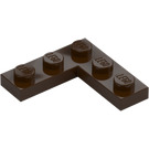 LEGO Dark Brown Plate 3 x 3 Corner (77844)