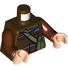 LEGO Dunkelbraun Private Calfor Minifig Torso (973 / 76382)