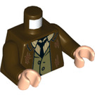 LEGO Donkerbruin Remus Lupin Minifig Torso (973 / 76382)