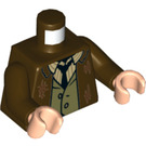 LEGO Donkerbruin Remus Lupin met Bruin Pak Minifiguur Torso (973 / 76382)