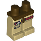 LEGO Donkerbruin Scout Minifiguur Heupen en benen (3815 / 74960)