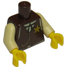 LEGO Marron foncé Sheriff Minifig Torse (973 / 88585)