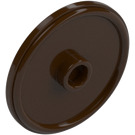 LEGO Dark Brown Shield - Round with Stud (17835 / 91884)