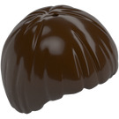 LEGO Dark Brown Short Smoth Bowl Cut Hair (3089 / 55532)