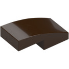 LEGO Dark Brown Slope 1 x 2 Curved (3593 / 11477)