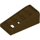 LEGO Dark Brown Slope 1 x 2 x 0.7 (18°) with Grille (61409)