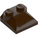 LEGO Dark Brown Slope 2 x 2 Curved with Curved End (47457)