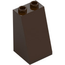 LEGO Dark Brown Slope 2 x 2 x 3 (75°) Hollow Studs, Rough Surface (3684 / 30499)