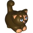 LEGO Dark Brown Stretching Cat with Flesh Patches (2652 / 103322)