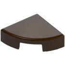 LEGO Dark Brown Tile 1 x 1 Quarter Circle (25269 / 84411)