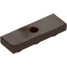 LEGO Dark Brown Tile 1 x 3 Inverted with Hole (35459)