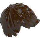 LEGO Dark Brown Tousled Hair Swept Left (18226 / 87991)