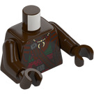 LEGO Mørkebrun Vane Minifig Torso (973 / 76382)