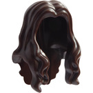 LEGO Dark Brown Wavy Long Hair with Parting (33461 / 95225)