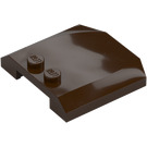 LEGO Dark Brown Wedge 4 x 4 Curved (45677)