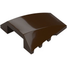 LEGO Dark Brown Wedge 4 x 4 Triple Curved without Studs (47753)