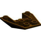 LEGO Dark Brown Wedge 4 x 4 Triple Inverted without Reinforced Studs (4855)
