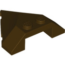 LEGO Dark Brown Wedge 4 x 4 with Point (22391)