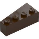 LEGO Dark Brown Wedge Brick 2 x 4 Right (41767)