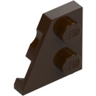 LEGO Dark Brown Wedge Plate 2 x 2 Wing Left (24299)