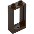 LEGO Dark Brown Window Frame 1 x 2 x 3 without Sill (3662 / 60593)