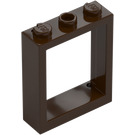 LEGO Dark Brown Window Frame 1 x 3 x 3 (51239)