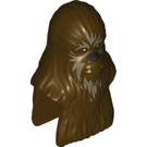 LEGO Dunkelbraun Wookiee Warrior Kopf (50365)