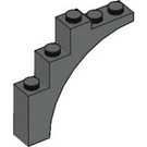 LEGO Donkergrijs Boog 1 x 5 x 4 Normale boog, Niet-versterkte onderkant (2339 / 14395)