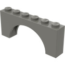 LEGO Gris oscuro Arco 1 x 6 x 2 Parte superior gruesa y parte inferior reforzada (3307)