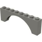 LEGO Mørkegrå Hvælving 1 x 8 x 2 Tyk top og forstærket underside (3308)