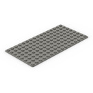 LEGO Grigio scuro Base 8 x 16 (3865)