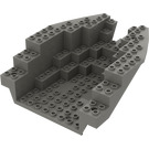 LEGO Dark Gray Boat Stern 12 x 14 x 5 & 1/3 Hull Inside (6053)