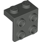 LEGO Donkergrijs Beugel 1 x 2 met 2 x 2 (21712 / 44728)