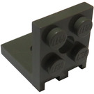 LEGO Dark Gray Bracket 2 x 2 - 2 x 2 Up (3956 / 35262)