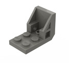 LEGO Dark Gray Bracket 2 x 3 - 2 x 2 (4598)