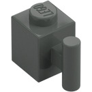 LEGO Grigio scuro Mattoncino 1 x 1 con Maniglia (2921 / 28917)