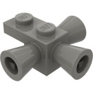 LEGO Dark Gray Brick 1 x 1 with Positioning Rockets (3963)