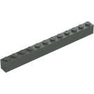 LEGO Donkergrijs Steen 1 x 12 (6112)