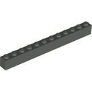 LEGO Dark Gray Brick 1 x 12 (6112)
