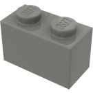 LEGO Dark Gray Brick 1 x 2 with Bottom Tube (3004 / 93792)