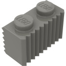 LEGO Dark Gray Brick 1 x 2 with Grille (2877)