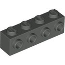 LEGO Dark Gray Brick 1 x 4 with 4 Studs on One Side (30414)