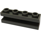 LEGO Mörkgrå Kloss 1 x 4 med skåra (2653)