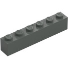 LEGO Donkergrijs Steen 1 x 6 (3009 / 30611)