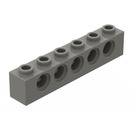LEGO Dunkelgrau Backstein 1 x 6 mit Löcher (3894)