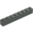 LEGO Tmavě šedá Kostka 1 x 8 (3008)