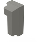 LEGO Dark Gray Brick 2 x 2 x 3.3 Octagonal Corner (6043)