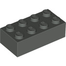 LEGO Donkergrijs Steen 2 x 4 (3001 / 72841)